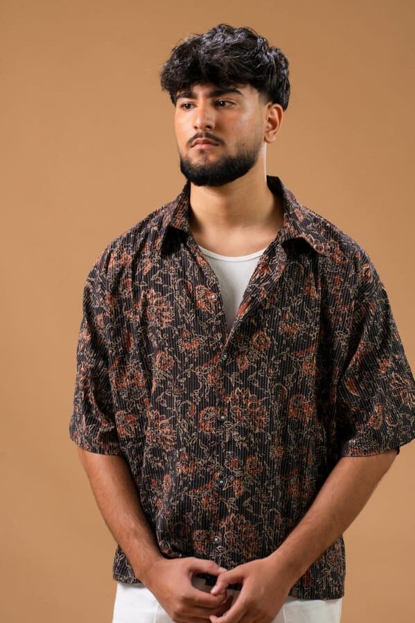 DSC09244 Rahul Oversized (Rust-Brown Floral)