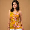 Preeti (Mustard, Halter Neck)