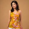 Preeti (Mustard, Halter Neck)