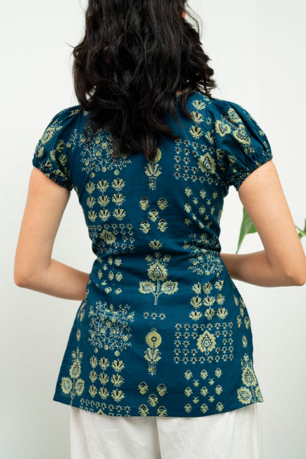 DSC02291 Vina (Blue, Sweetheart, Puffy Sleeves)