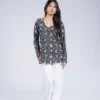 044 Dripti ( Black Floral )