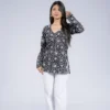 050 Dripti ( Black Floral )