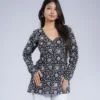 056 Dripti ( Black Floral )