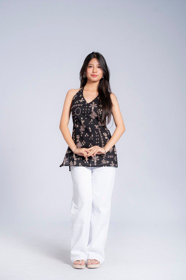 DSC07721 Kajal - Black Halter Neck