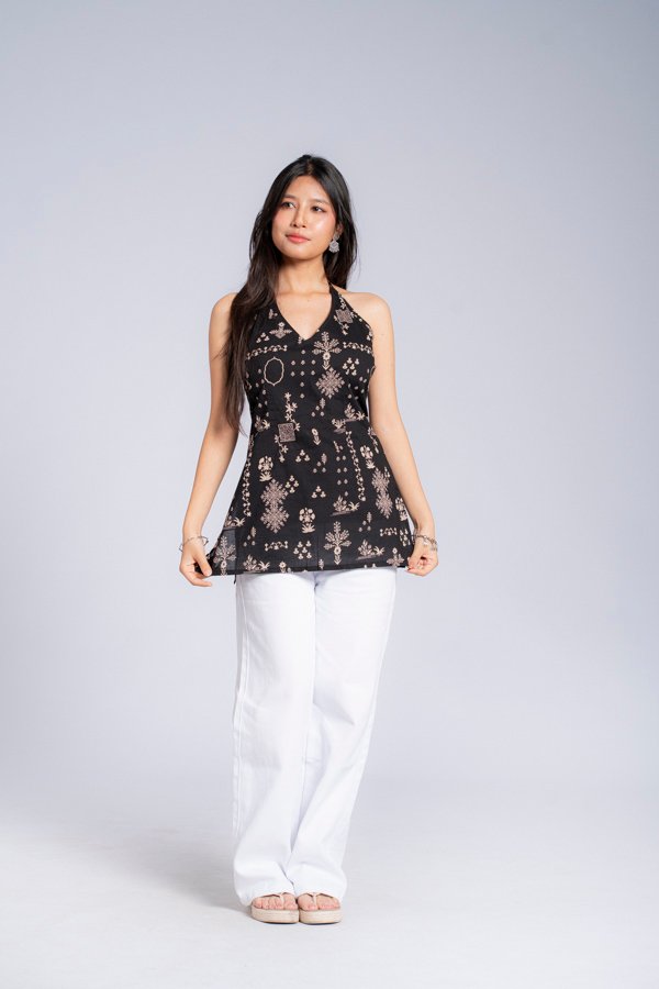 DSC07728 Kajal - Black Halter Neck
