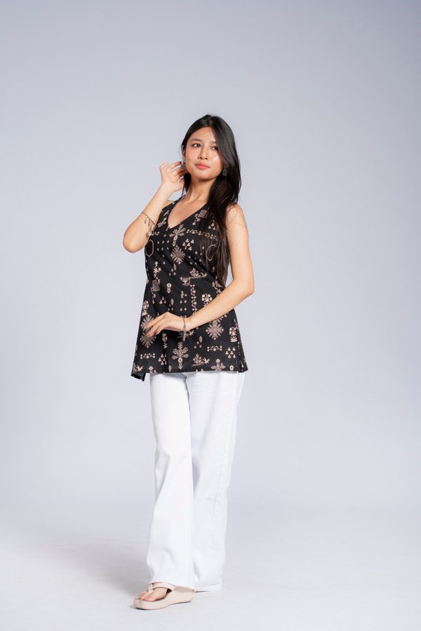 DSC07733 Kajal - Black Halter Neck