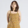 Tikki (Yellow Open Back Single Strap Top)