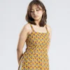 Tikki (Yellow Open Back Single Strap Top)