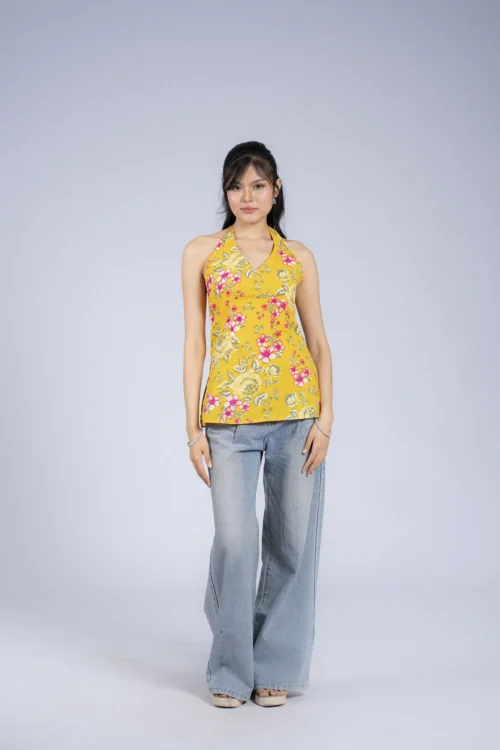 Vani (Yellow Halter Top)