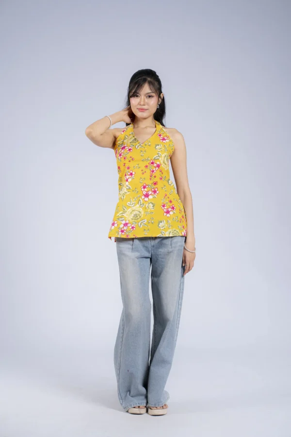 Vani (Yellow Halter Top)