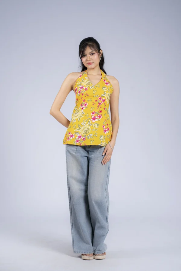 Vani (Yellow Halter Top)