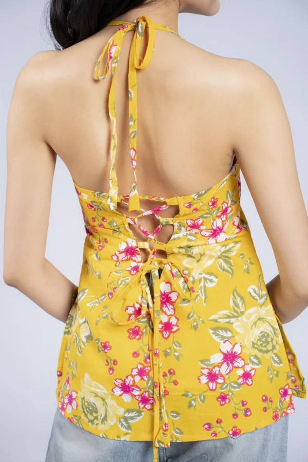 Vani (Yellow Halter Top)