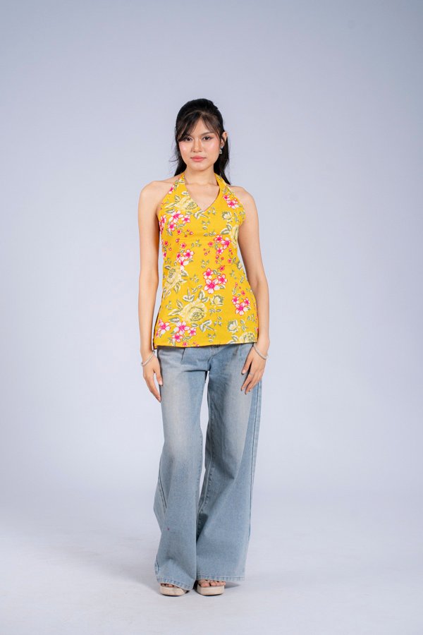 Vani (Yellow Halter Top)