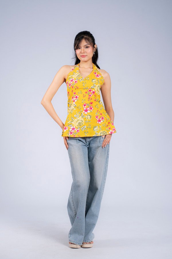 Vani (Yellow Halter Top)