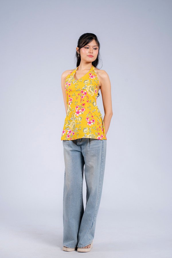 Vani (Yellow Halter Top)