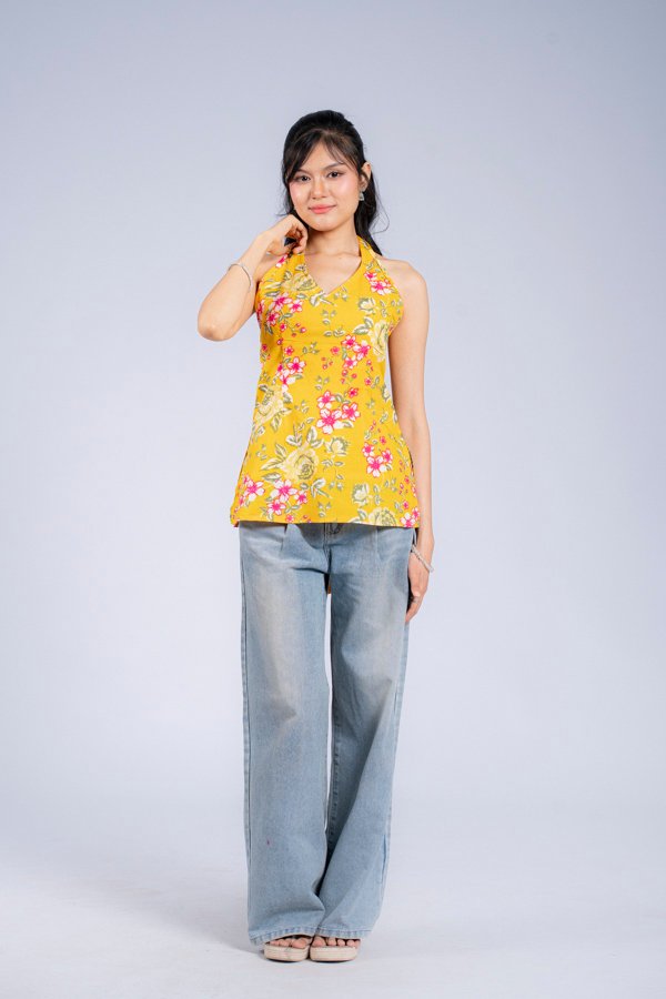 Vani (Yellow Halter Top)