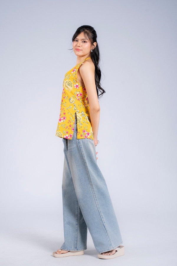 Vani (Yellow Halter Top)