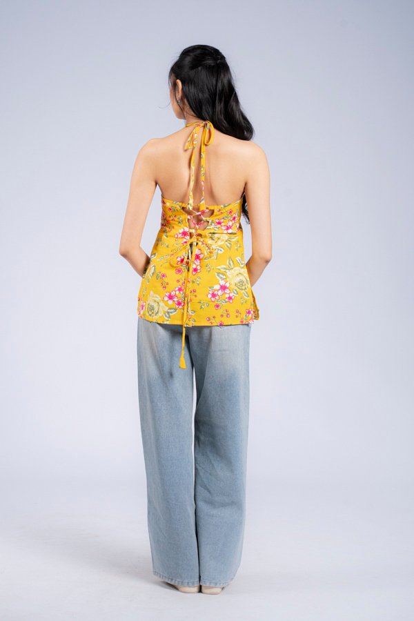Vani (Yellow Halter Top)