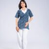 DSC08152 Annie (Blue & White Semi-Formal Kurti )