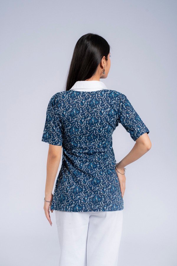 DSC08165 Annie (Blue & White Semi-Formal Kurti )