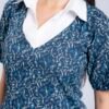 DSC08181 Annie (Blue & White Semi-Formal Kurti )