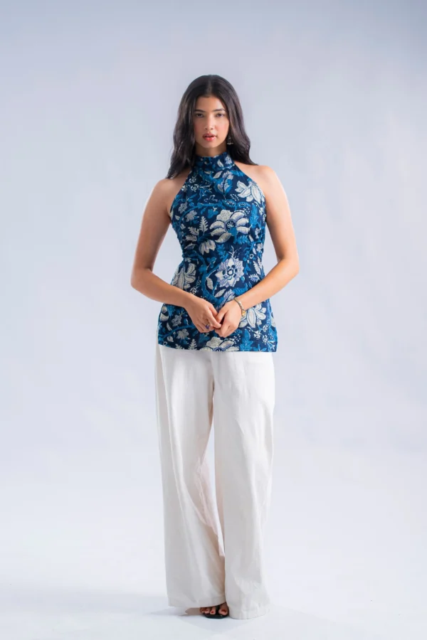 Lea ( Blue-Halter Neck )