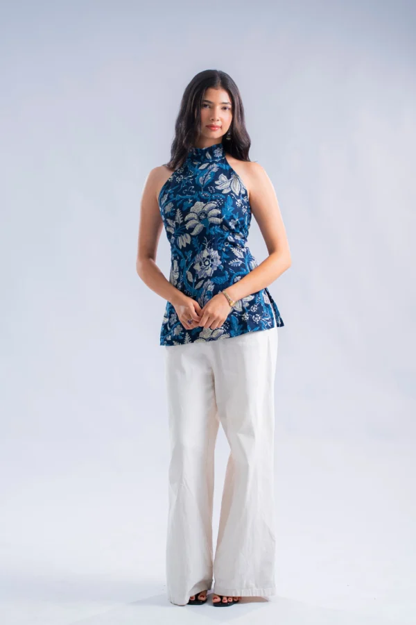 Lea ( Blue-Halter Neck )
