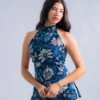Lea ( Blue-Halter Neck )